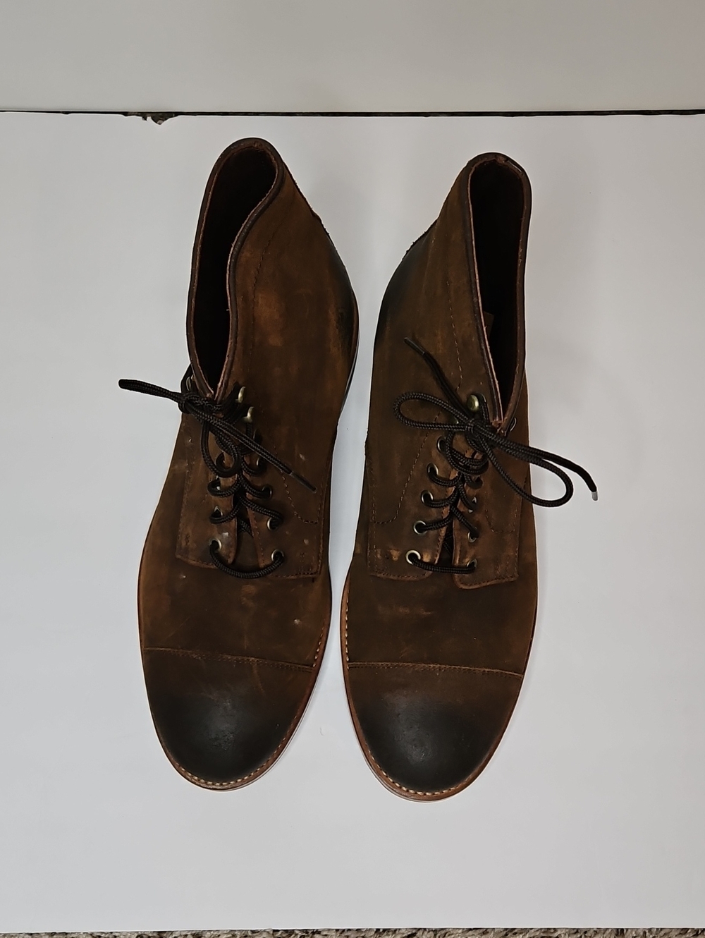 Trask Leather Lace-Up Boots